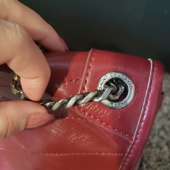 Burgundy Crossbody Bag !NOT AUTHENTIC BRAND! - Picture 4 of 15